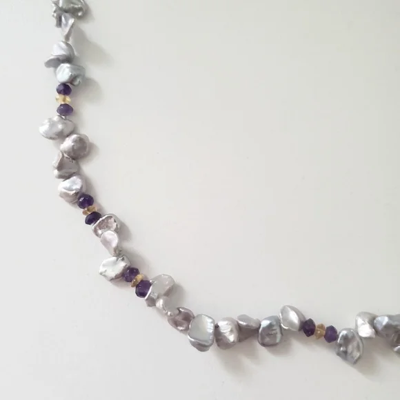 925 Real Pearl Necklace - Picture 2 of 4